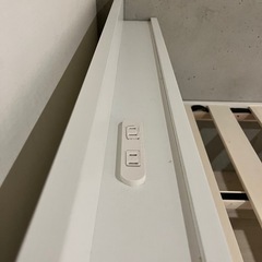RASIK セミダブルベッド 白の画像