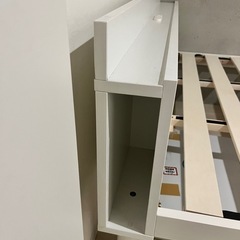 RASIK セミダブルベッド 白の画像