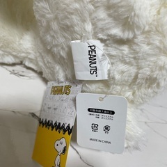 スヌーピー  BIGぬいぐるみ  ニット帽　 PEANUTSの画像