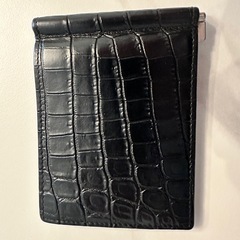 サンローラン　マネークリップ　クロコレザーの画像