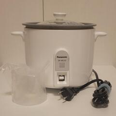 Panasonic ミニクッカー ホワイト 炊飯器 1.5合 パナソニック SR-MC03-Wの画像