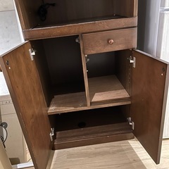 木製の収納棚、本棚にも使用できますの画像