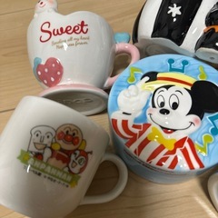 ミッキーマウス小物入れやコップ6点セットの画像