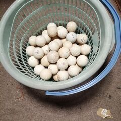 ゴルフボール50個　かご付き[受け渡し者が決まりました]の画像
