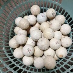 ゴルフボール50個　かご付き[受け渡し者が決まりました]の画像