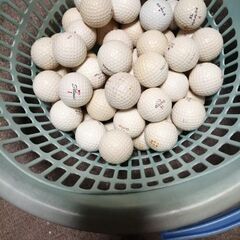 ゴルフボール50個　かご付き[受け渡し者が決まりました]の画像