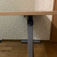 ベッドサイドテーブル 昇降式　介護テーブル キャスター付の画像
