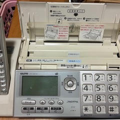 SANYO 子機付きFAX電話機  感熱記録紙５巻付きの画像