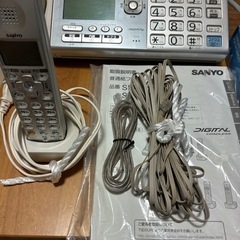 SANYO 子機付きFAX電話機  感熱記録紙５巻付きの画像