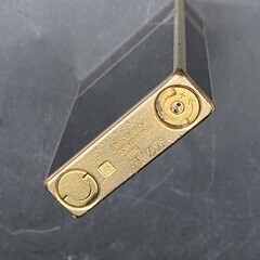 S.T. DUPONT 【エス・テー・デュポン】 ライン2 ラッカー ローラー ガスライター ブラック×ゴールド 黒 金 喫煙具 着火未確認【中古】の画像