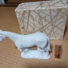 年代物　有田焼　干支置物　午の画像