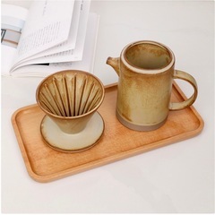 【良品】良木工房　陶器コーヒードリッパー セット 陶器 650mlの画像