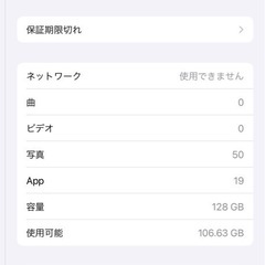 iPad mini4 セルラーモデル　128GBの画像