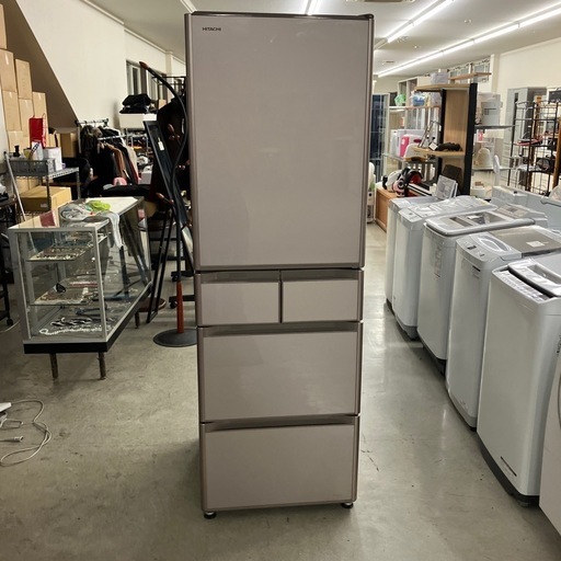 ⭐︎値下げ⭐︎H2508-219 HITACHI 5ドア冷蔵庫 R-S4000H 2018年製 動作確認済み ピンク キズ汚れ有り