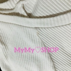 (( 中古 ))Vネック・リブニット・薄手・7分袖・トップス・2枚セットの画像