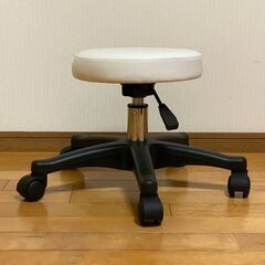エステスツール 回転式 昇降式 キャスター付 H約34cm～H約39cmの画像