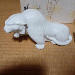 年代物　有田焼　干支置物　虎の画像