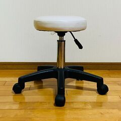 エステスツール 回転式 昇降式 キャスター付 H約34cm～H約39cmの画像