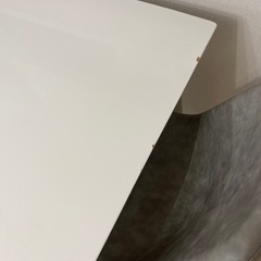 ダイニングテーブル　白　艶有り　120cmの画像
