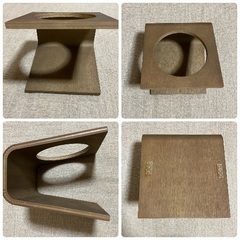 美品 ペット 犬 猫 高級 傾斜 食器台の画像