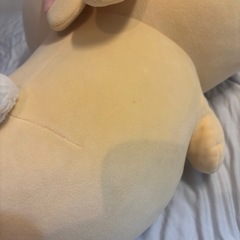 ちいかわ マシュマロみたいな寝そべり抱きぬいぐるみ　うさぎの画像