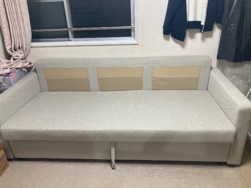 美品 IKEA ソファベッド フリーヘーテン 3人掛