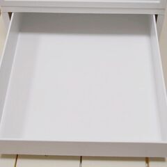 無印良品　ポリプロピレンケース・引出式・薄型・縦ホワイトグレー2個セットの画像