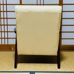 シングルソファ アンティーク調 W約64cm D約75cm H約75cm 座面の高さ約35cmの画像