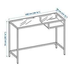IKEA ガラステーブルの画像