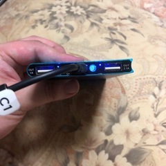 モバイルバッテリーブルーの画像