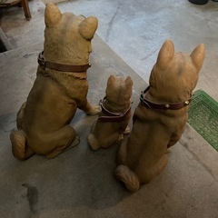 柴犬 親子セット 
置物 オブジェ　の画像