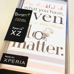 新品　Xperia XZ用スマートフォンケース「Design+」シリーズ　手帳型の画像