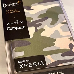 新品　Xperia™ X Compact用SO-02J 手帳型ケース　カモフラの画像