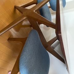ニトリ　ダイニングテーブル　チェア　セットの画像