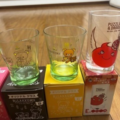 もらってください✨未使用　リラックマグラスコップの画像