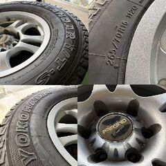 PRASINO Eremia プラシーノ エレミア　アルミホイール　ヨコハマタイヤ　265/70 Ｒ16の画像