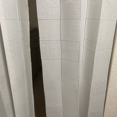 白い　カーテン 丈180センチ（カット可能）の画像