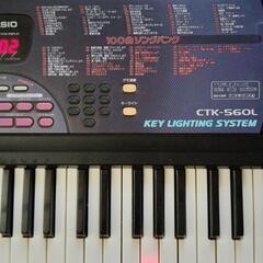 casio 光るキーボード CTK-560L ACアダプター付　近場無料でお届けしますの画像