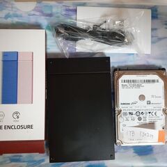 外付けHDD　1TB　（ケース新品）⑧の画像