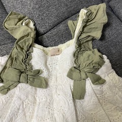petit main プティマイン キャミソール　ビスチェ　半袖トップス　2点セットの画像