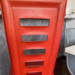お取引中　無料　チェア　椅子　子供用　大人用　赤　2脚セットの画像