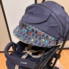 コンビ ベビーカー A型 ドロップ柄 軽量 ベビー用品の画像