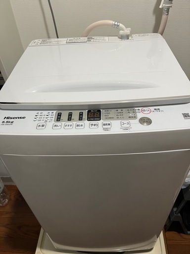洗濯機　5.5kg 全自動洗濯機 HW-55E2W