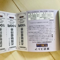 東武鉄道　株主優待券(東武公以外)
