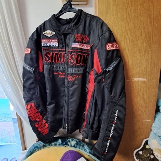 1 / 4 SIMPSON　ライダースジャケット　赤・黒