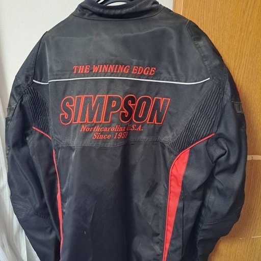1 / 4 SIMPSON　ライダースジャケット　赤・黒