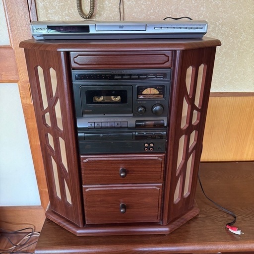 早い者勝ち 8/22まで コロンビア アンティーク ステレオ レコード 卓上ステレオシステム 高級家具調 フロア型 ステレオ Columbia