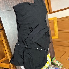 ニットアンサンブル黒の画像