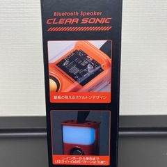 Bluetoothスピーカー　CLEAR SONIC オレンジの画像