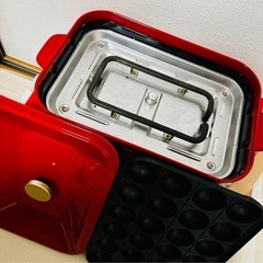 ブルーノ　コンパクトホットプレート　レッドの画像